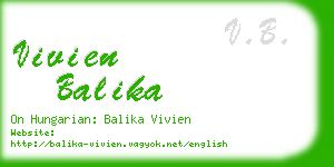 vivien balika business card